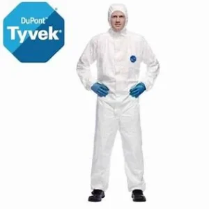 Blouse Tyvek complète avec cagoule de sécurité élastique aux poignées idéale pour la crise actuelle boutique CCRD