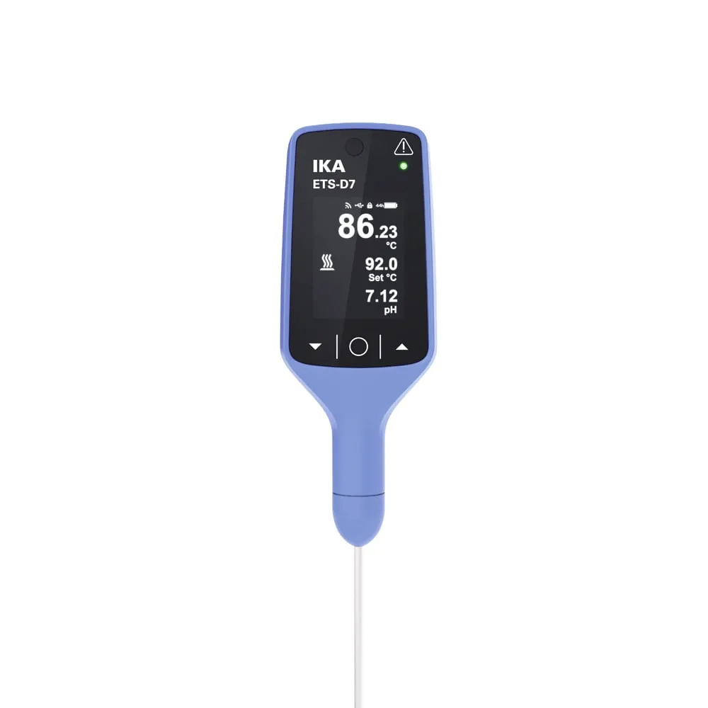 IKA ETS-D7 – vue de face de l’écran de la sonde de température PT1000